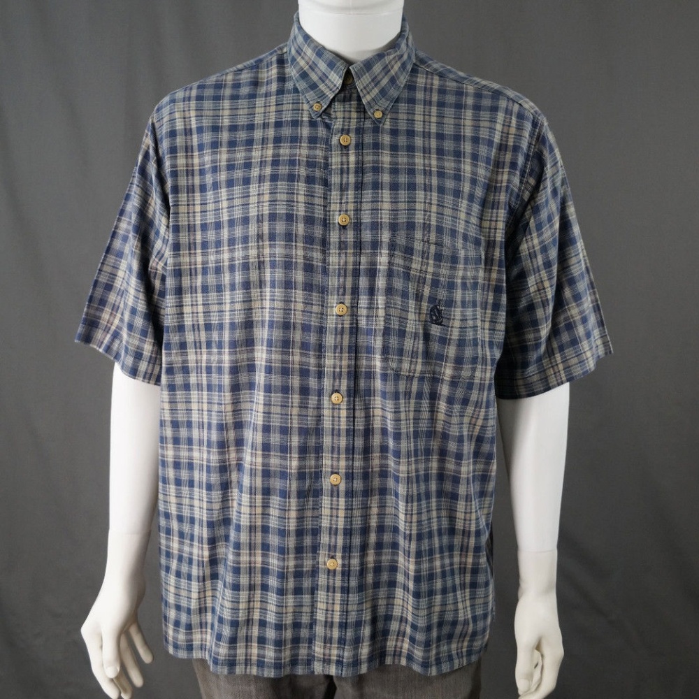 VTG Nautica Oxford Collar Short Sleeve Shirt